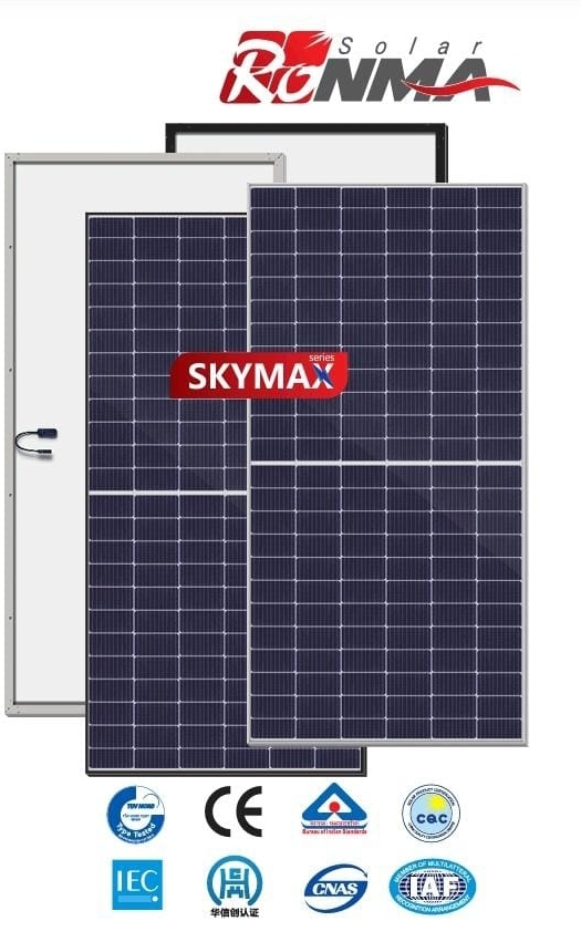 540w mono half cell skymax solar panels